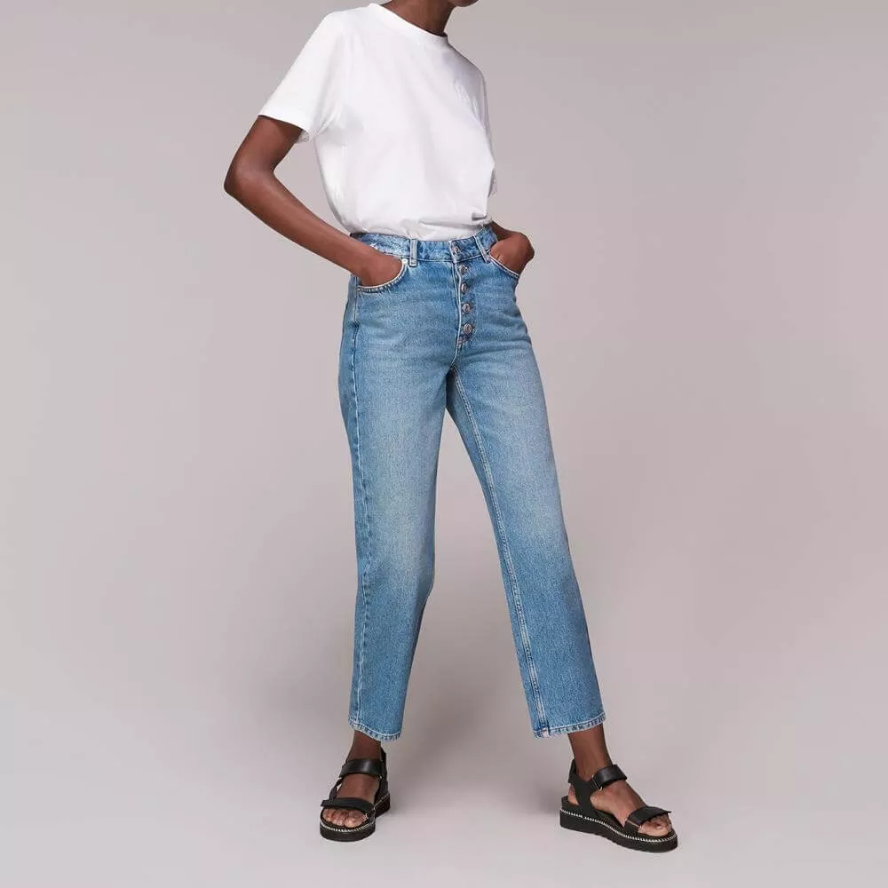 Whistles Hollie Button Front Jean